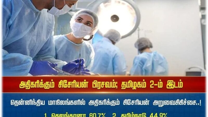 சிசேரியனில் ஏன் தமிழ்நாடு இரண்டாவது இடத்தில் இருக்கிறது???